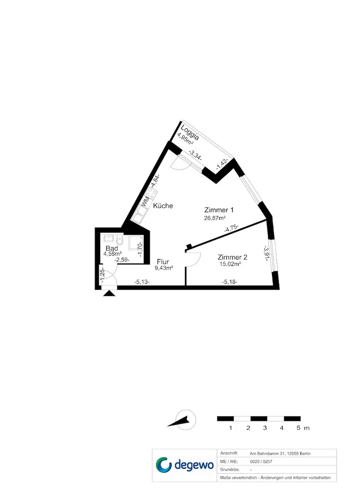 2 Zimmer Wohnung mit 58 m² in Berlin – Bild 9