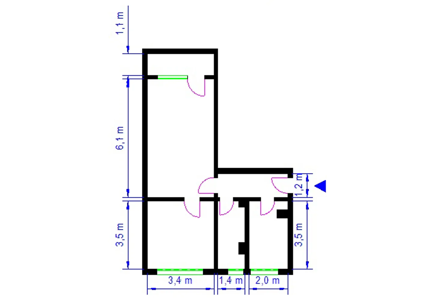 2 Zimmer Wohnung mit 51 m² in Magdeburg – Bild 3