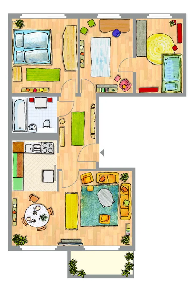 4 Zimmer Wohnung mit 65 m² in Lutherstadt Wittenberg – Bild 12