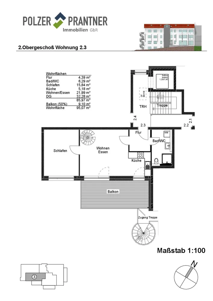 4 Zimmer Wohnung mit 95 m² in Reutlingen – Bild 3