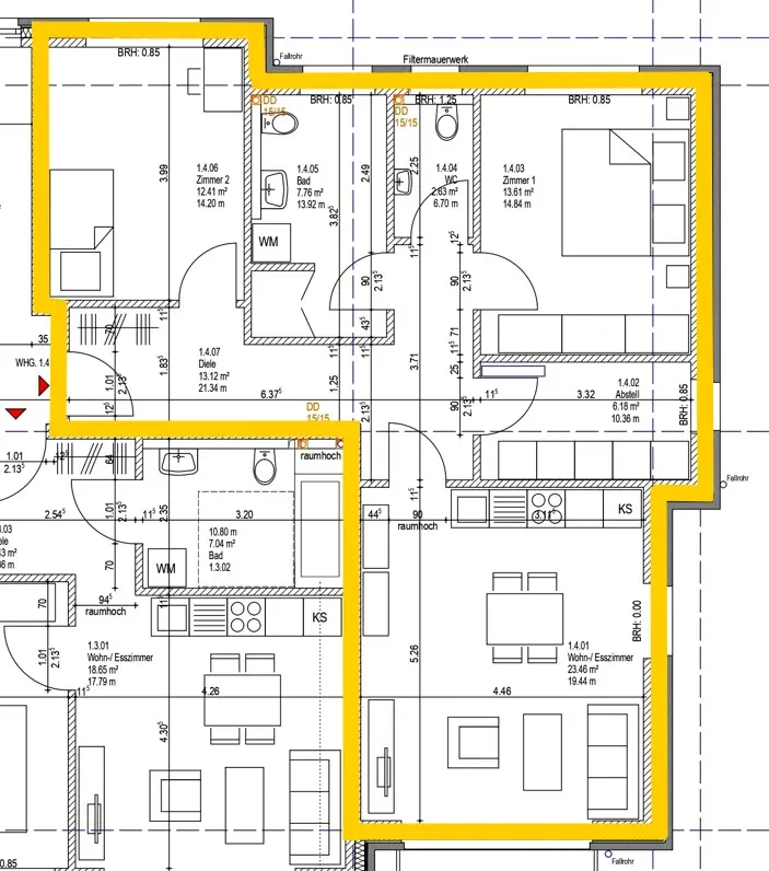 3 Zimmer Wohnung mit 80 m² in Papenburg – Bild 8