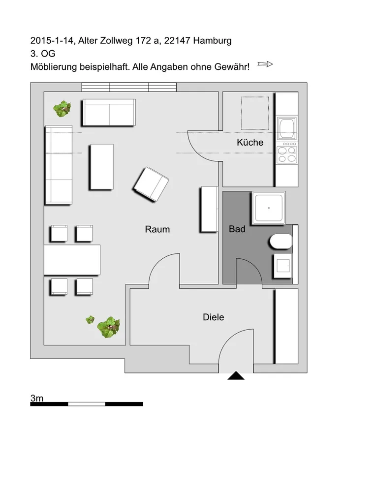 1 Zimmer Wohnung mit 41 m² in Hamburg – Bild 8