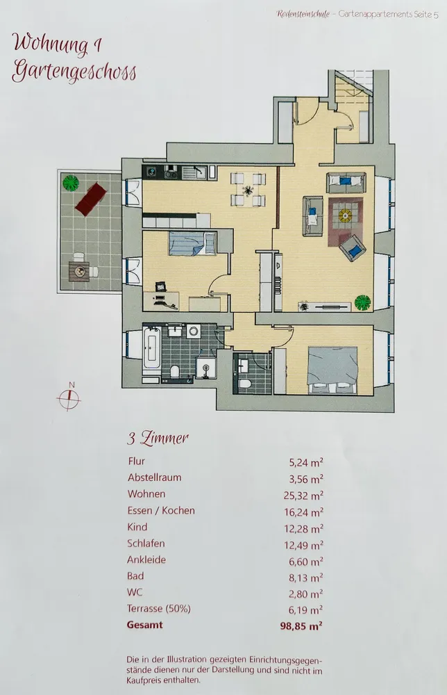 3 room apartment with 98 m² in Bensheim – Photo 6