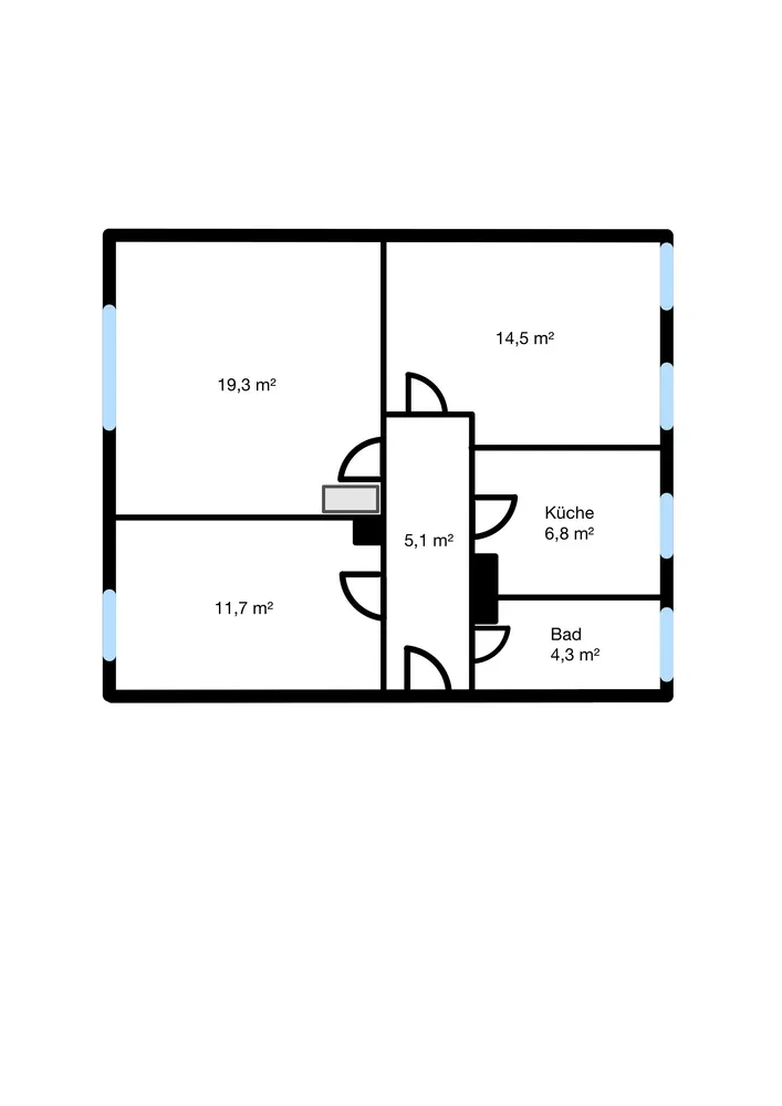 3 Zimmer Wohnung mit 61 m² in Nürnberg – Bild 2