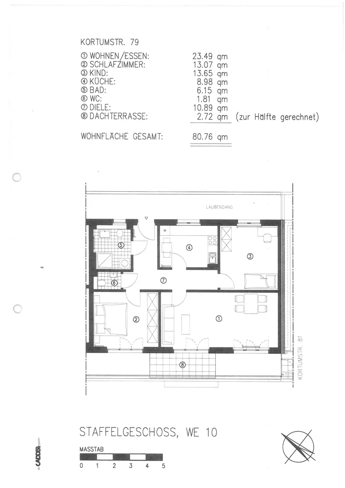 3 Zimmer Wohnung mit 81 m² in Duisburg – Bild 6