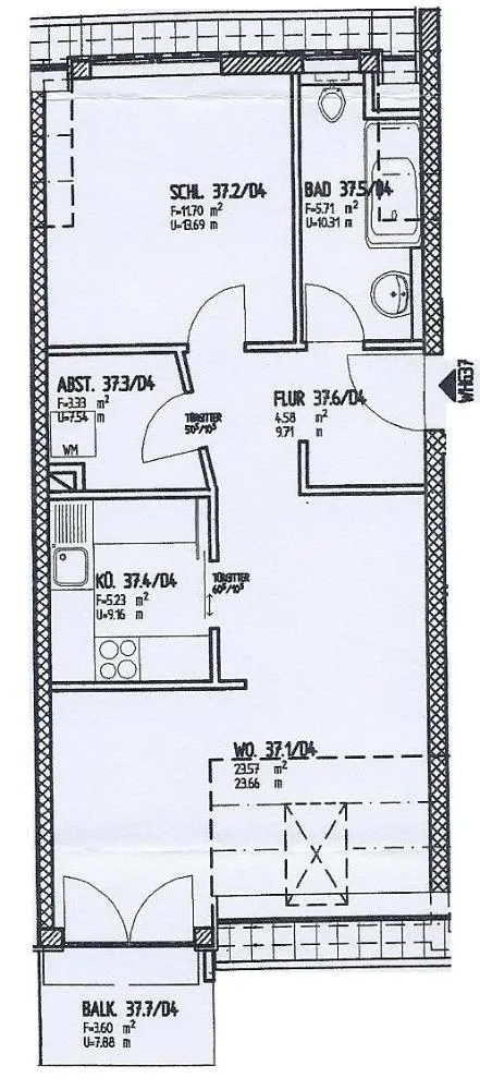 2 Zimmer Wohnung mit 55 m² in Dresden – Bild 2