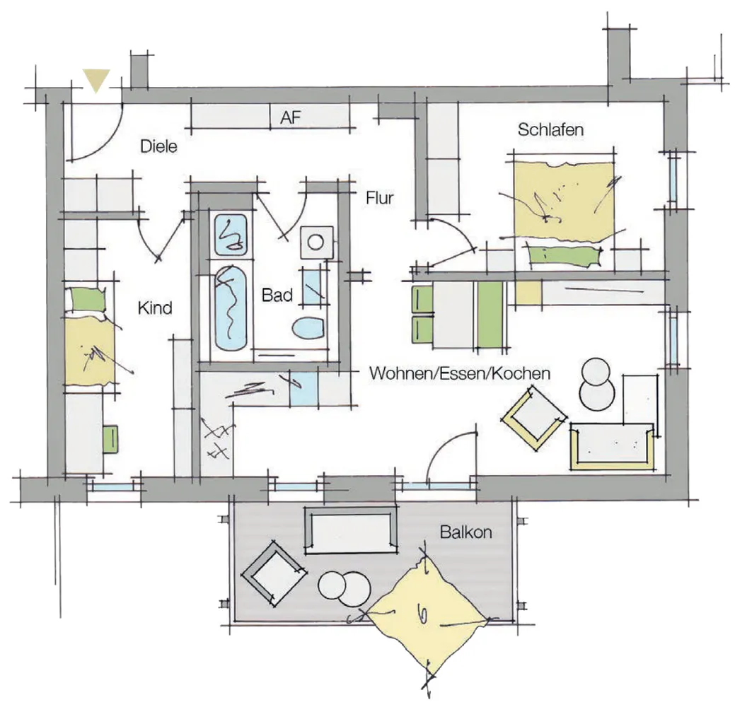 3 Zimmer Wohnung mit 72 m² in Nürnberg – Bild 2