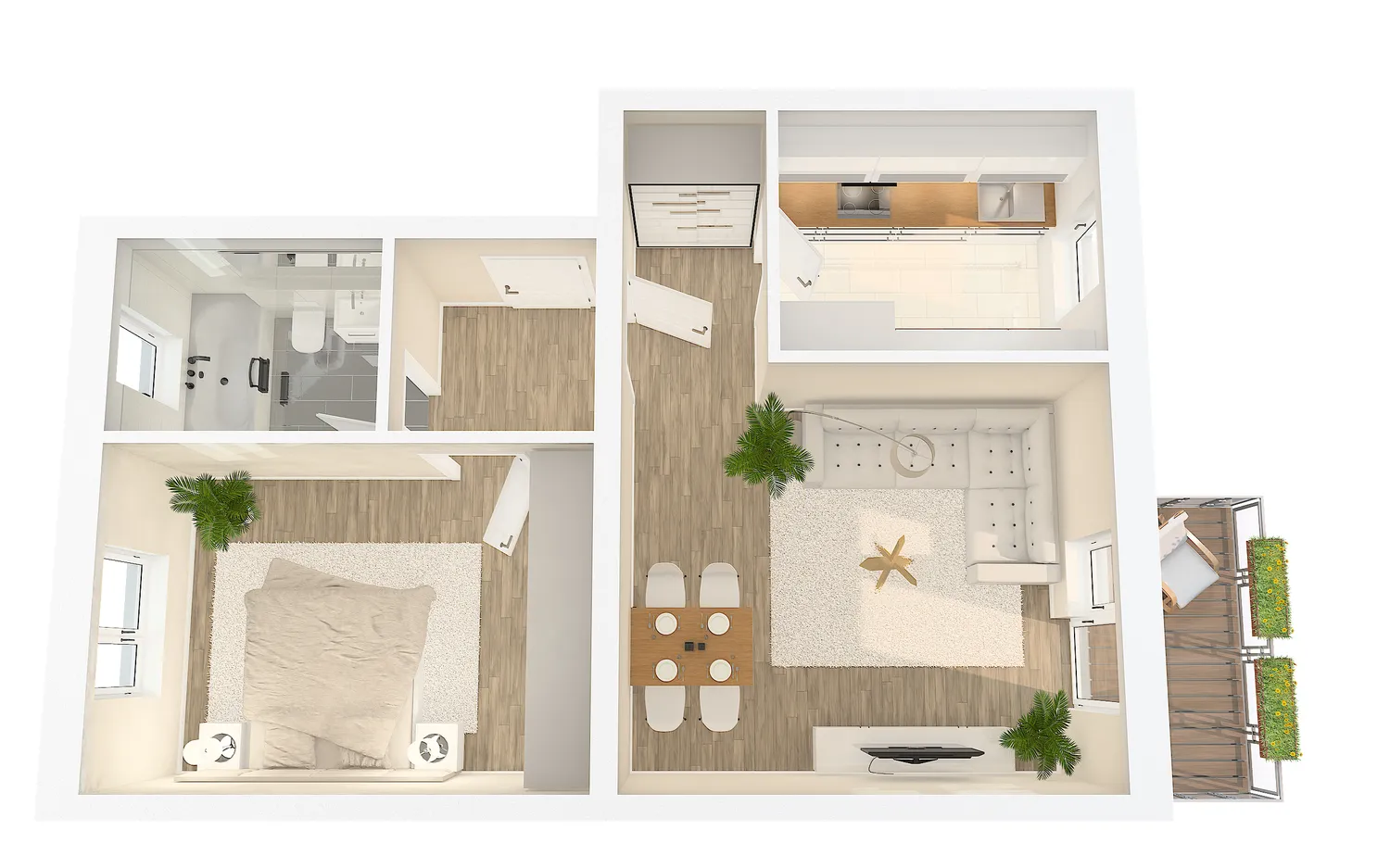 2 Zimmer Wohnung mit 53 m² in Dresden – Bild 2