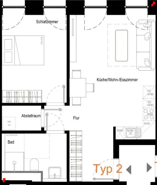 2 Zimmer Wohnung mit 62 m² in München – Bild 7