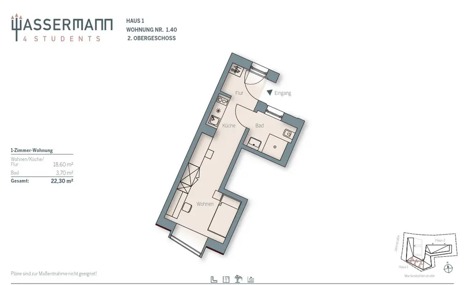 2 Zimmer Wohnung mit 45 m² in Nürnberg – Bild 5