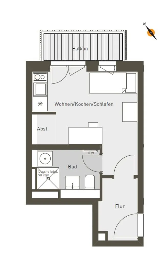 1 Zimmer Wohnung mit 28 m² in Berlin – Bild 7