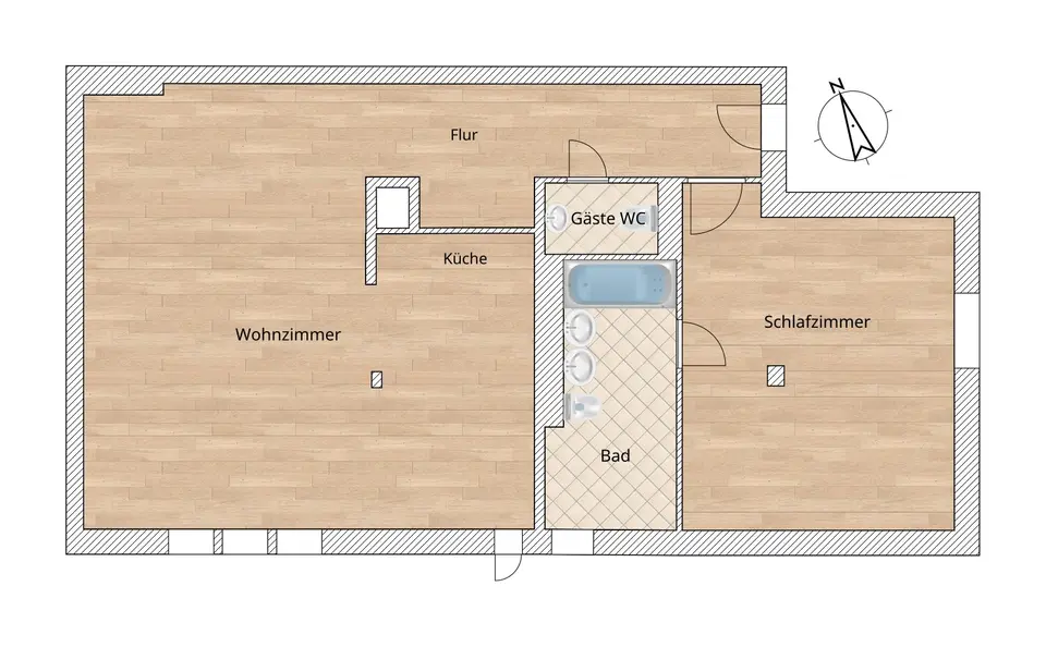 2 Zimmer Wohnung mit 60 m² in Zittau – Bild 8