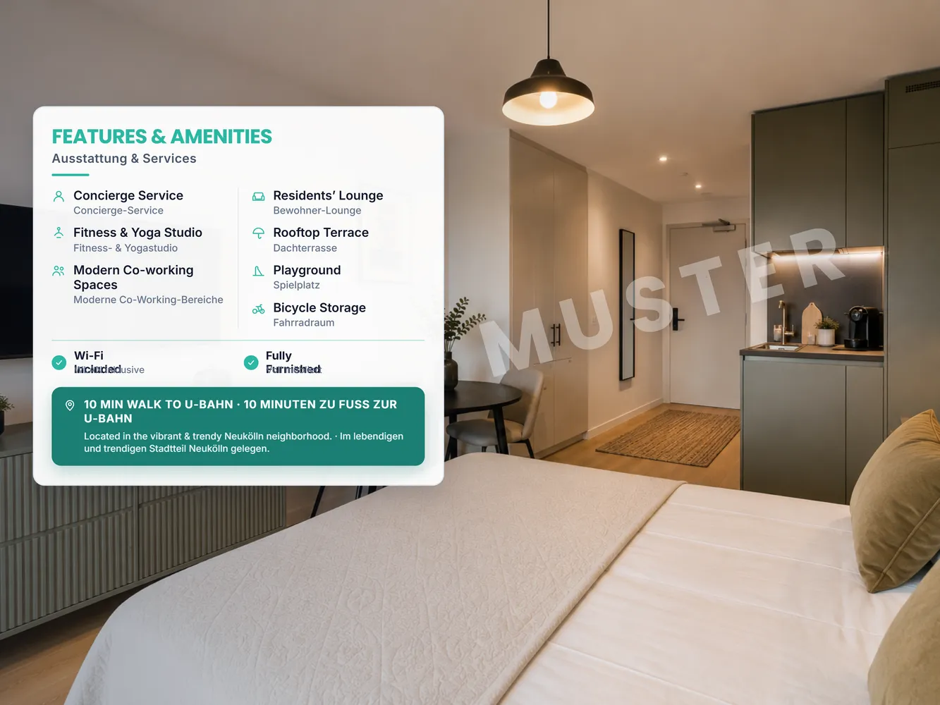 1 Zimmer Wohnung mit 28 m² in Berlin – Bild 3