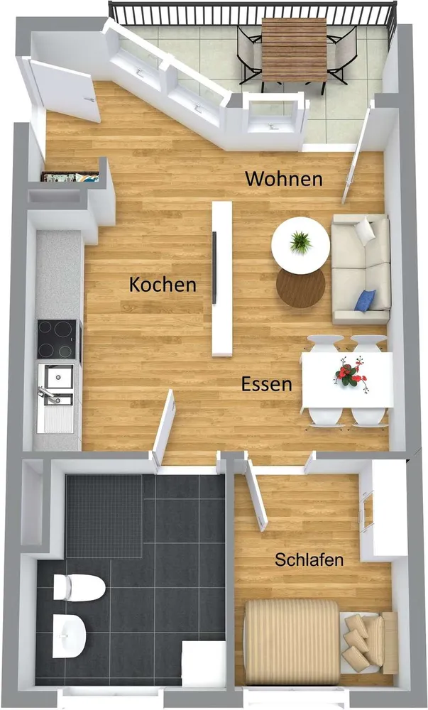 2 Zimmer Wohnung mit 44 m² in Nürnberg – Bild 12