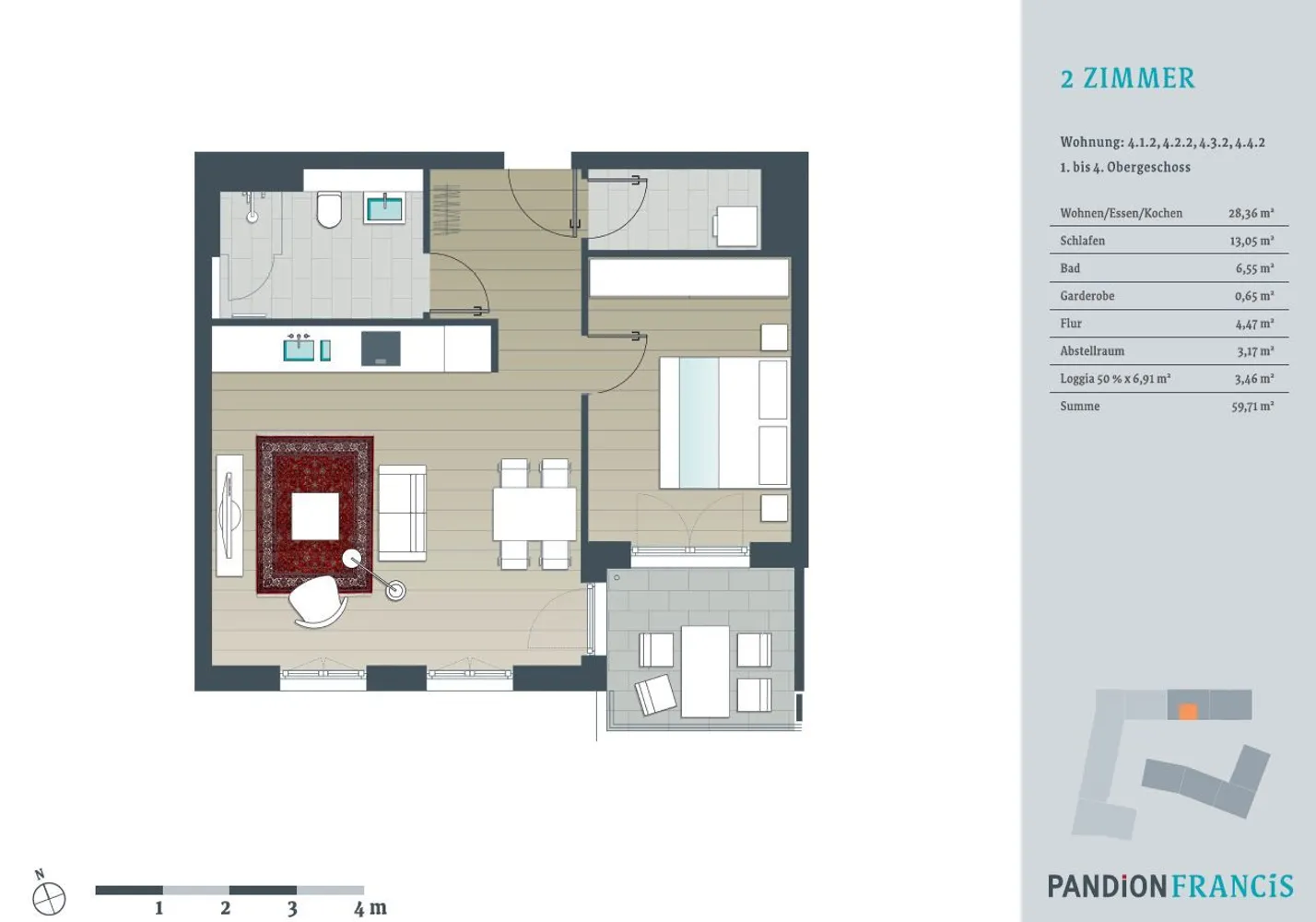 2 Zimmer Wohnung mit 60 m² in Düsseldorf – Bild 11