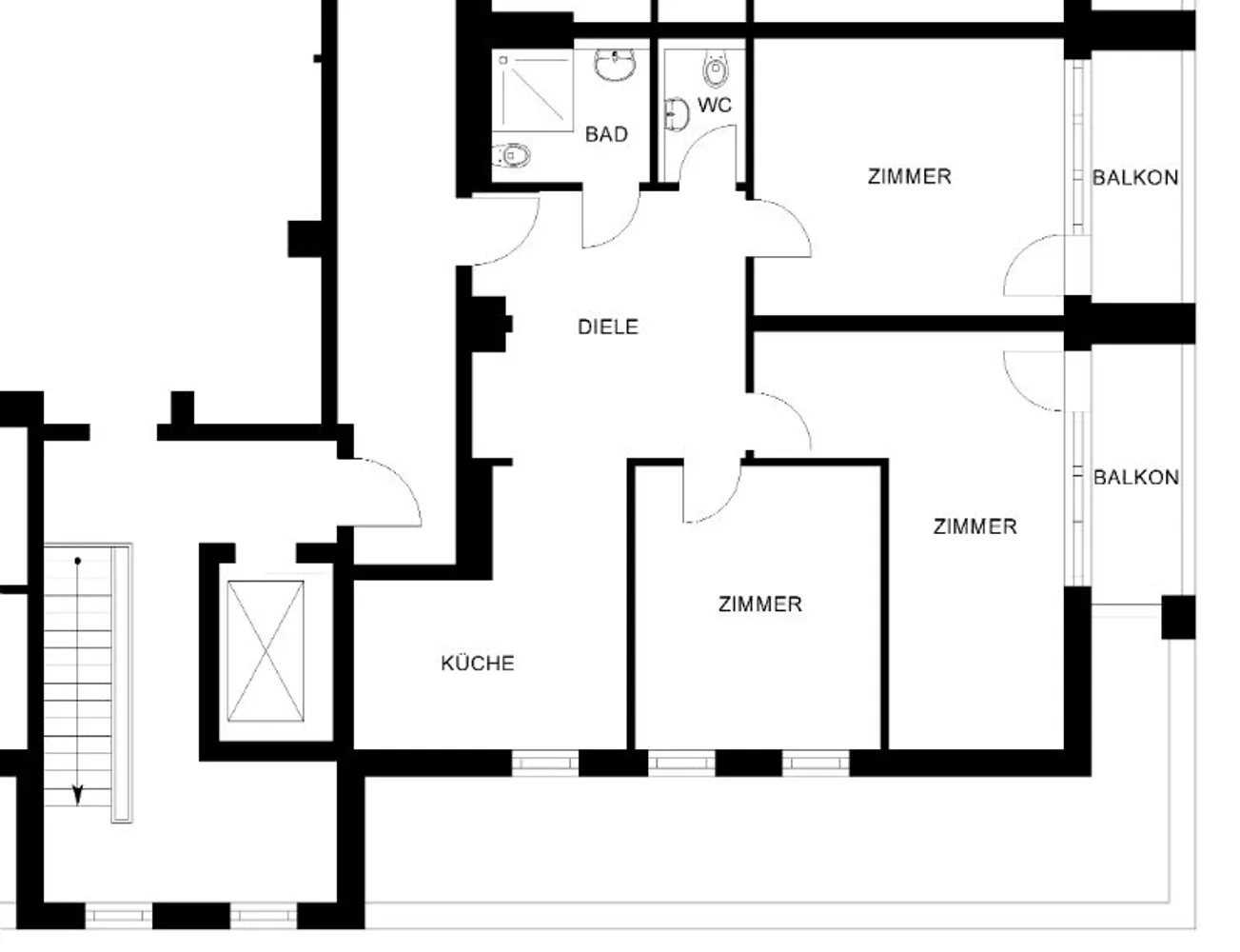 3 room apartment with 93 m² in Cologne – Photo 2