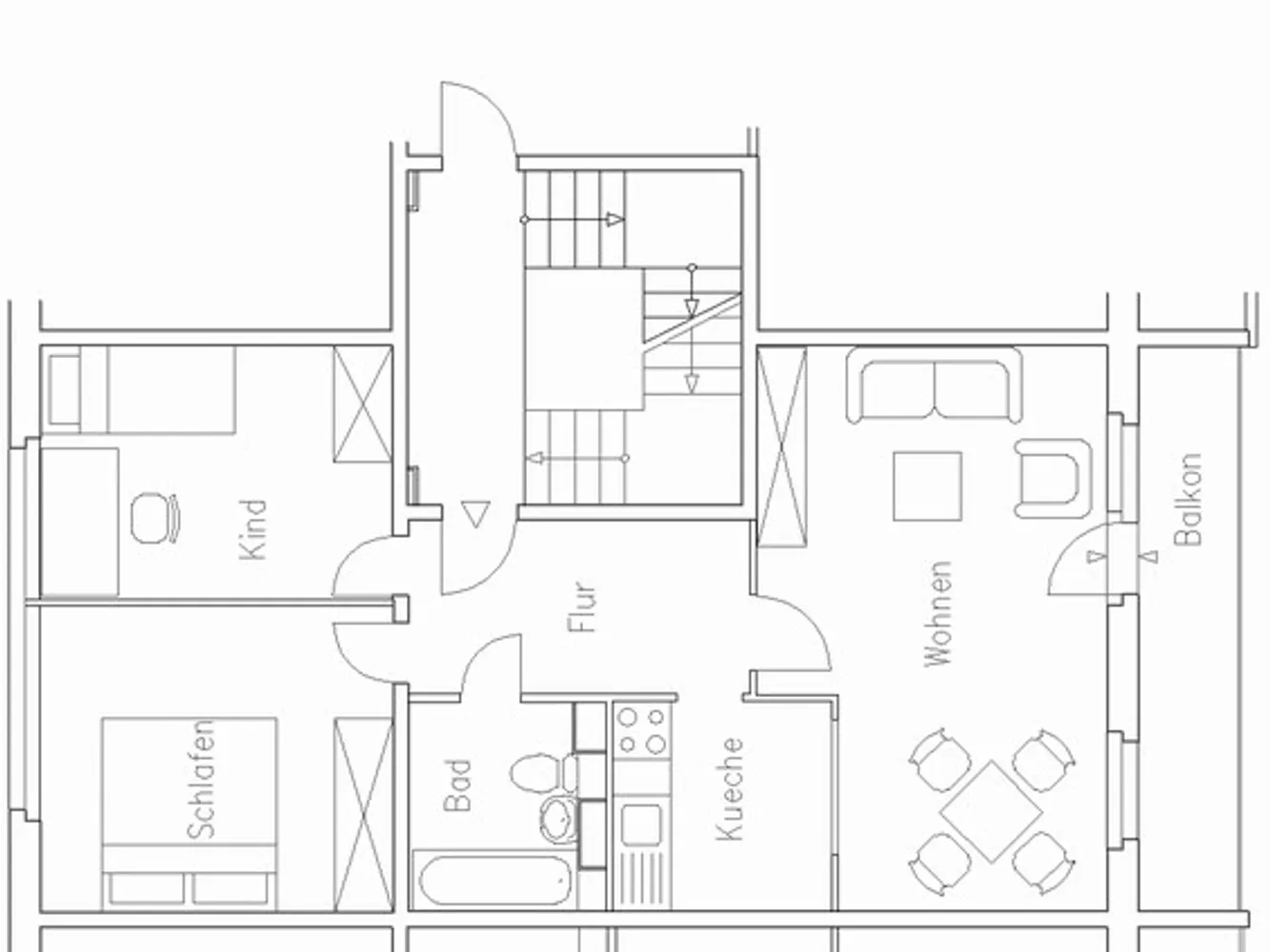 3 Zimmer Wohnung mit 59 m² in Eberswalde – Bild 2