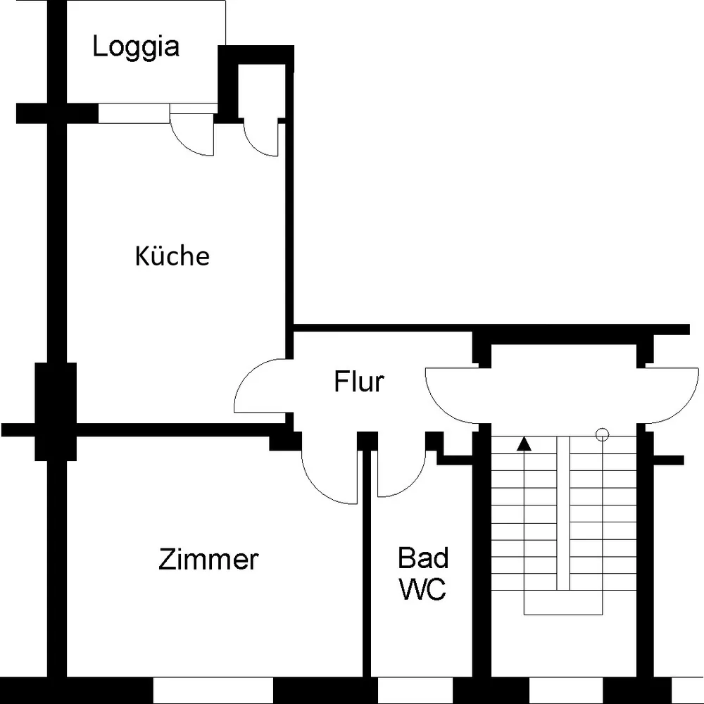 2 Zimmer Wohnung mit 42 m² in Duisburg – Bild 1