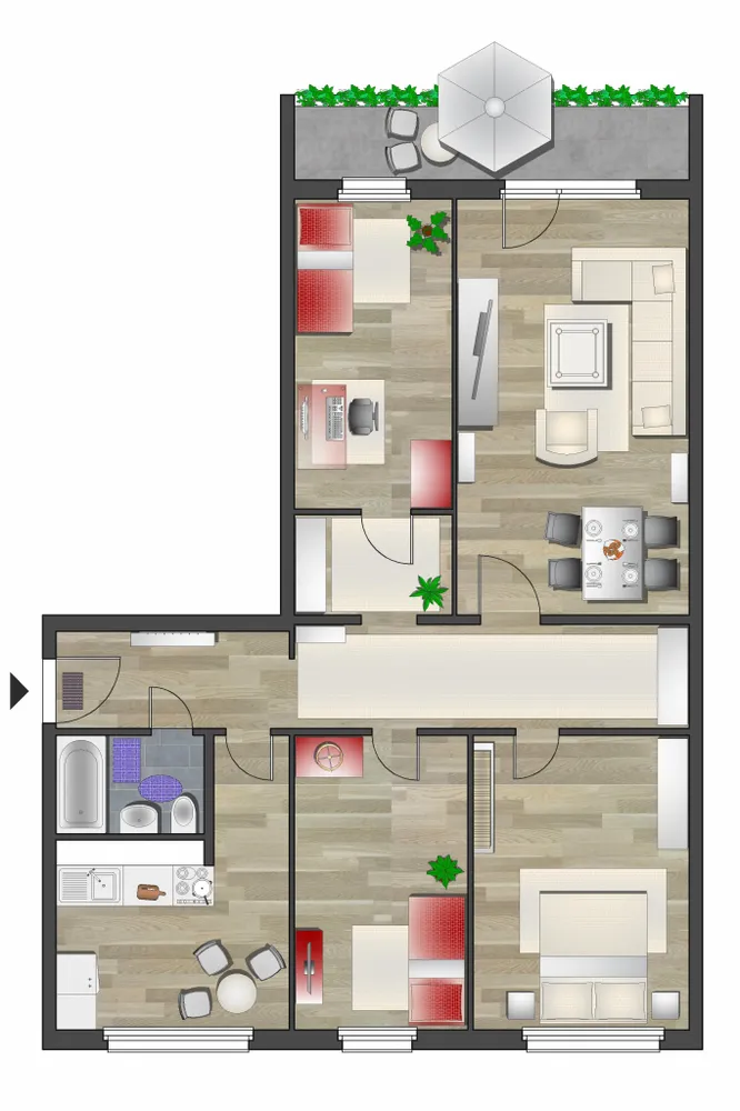 4 Zimmer Wohnung mit 90 m² in Chemnitz – Bild 5