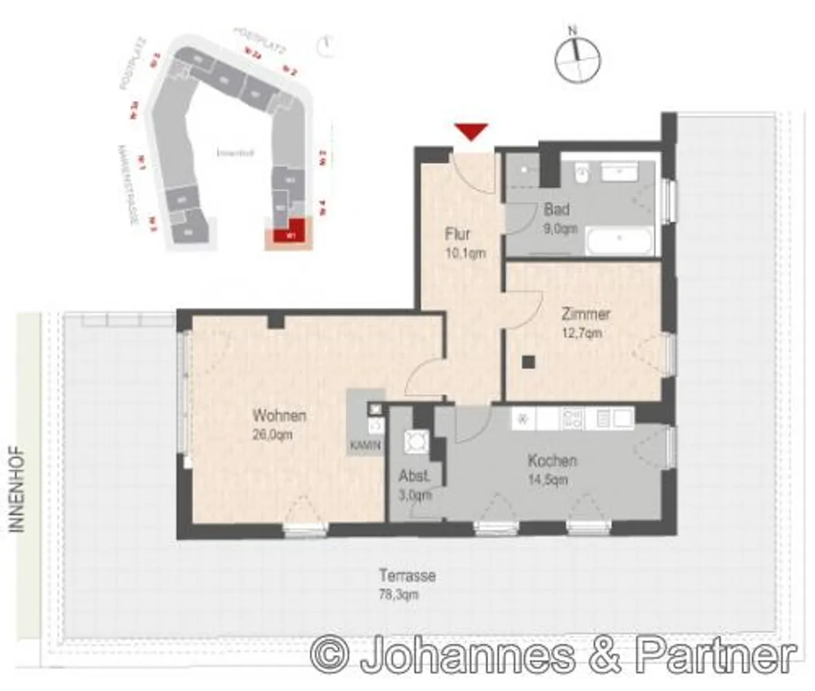 2 Zimmer Wohnung mit 102 m² in Dresden – Bild 4