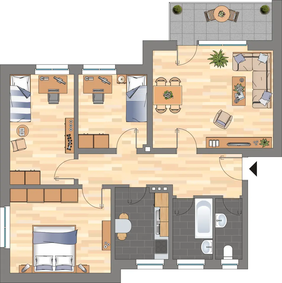 4 Zimmer Wohnung mit 81 m² in Wilhelmshaven – Bild 5