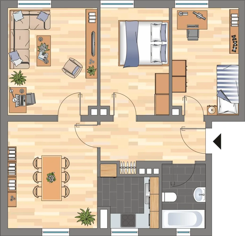 3 Zimmer Wohnung mit 60 m² in Wilhelmshaven – Bild 8