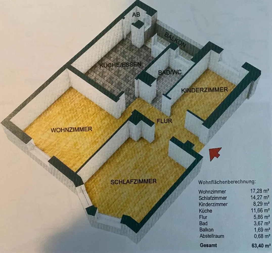 3 Zimmer Wohnung mit 63 m² in Dresden – Bild 12