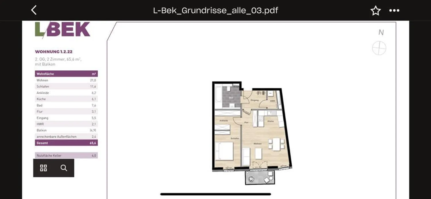 2 Zimmer Wohnung mit 66 m² in Hamburg – Bild 10