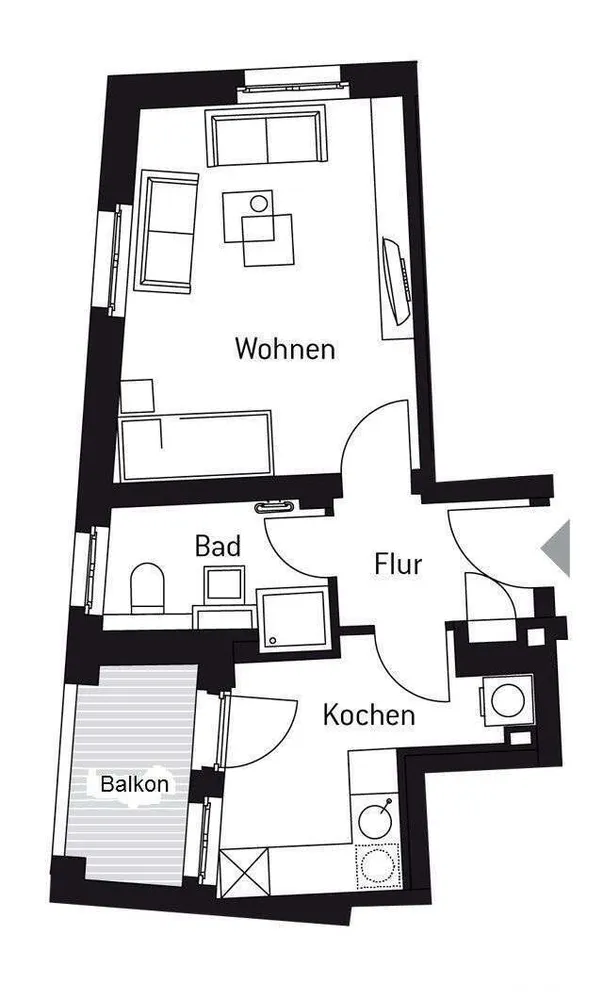 1 Zimmer Wohnung mit 34 m² in Leipzig – Bild 11