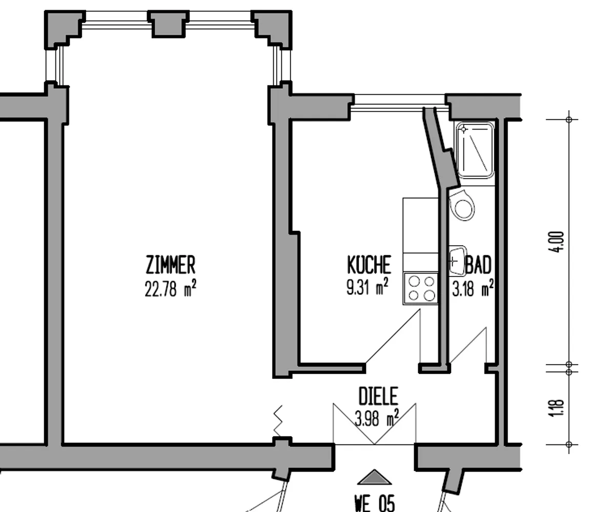 1 Zimmer Wohnung mit 39 m² in Berlin – Bild 9