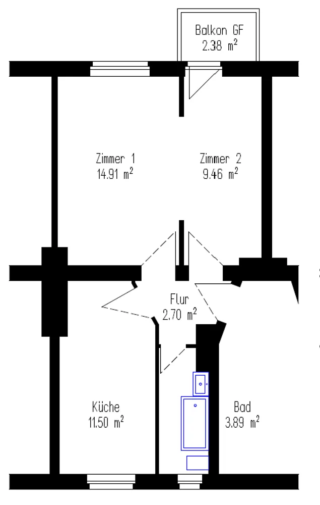1 Zimmer Wohnung mit 44 m² in Berlin – Bild 9