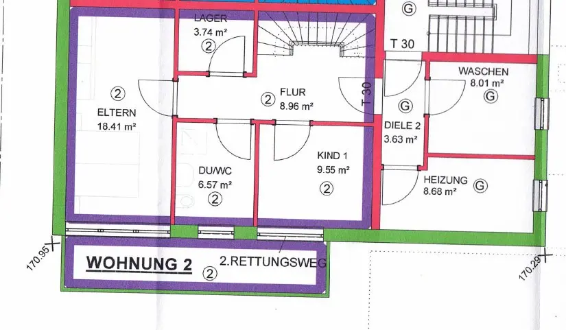 4 Zimmer Wohnung mit 111 m² in Mosbach – Bild 6