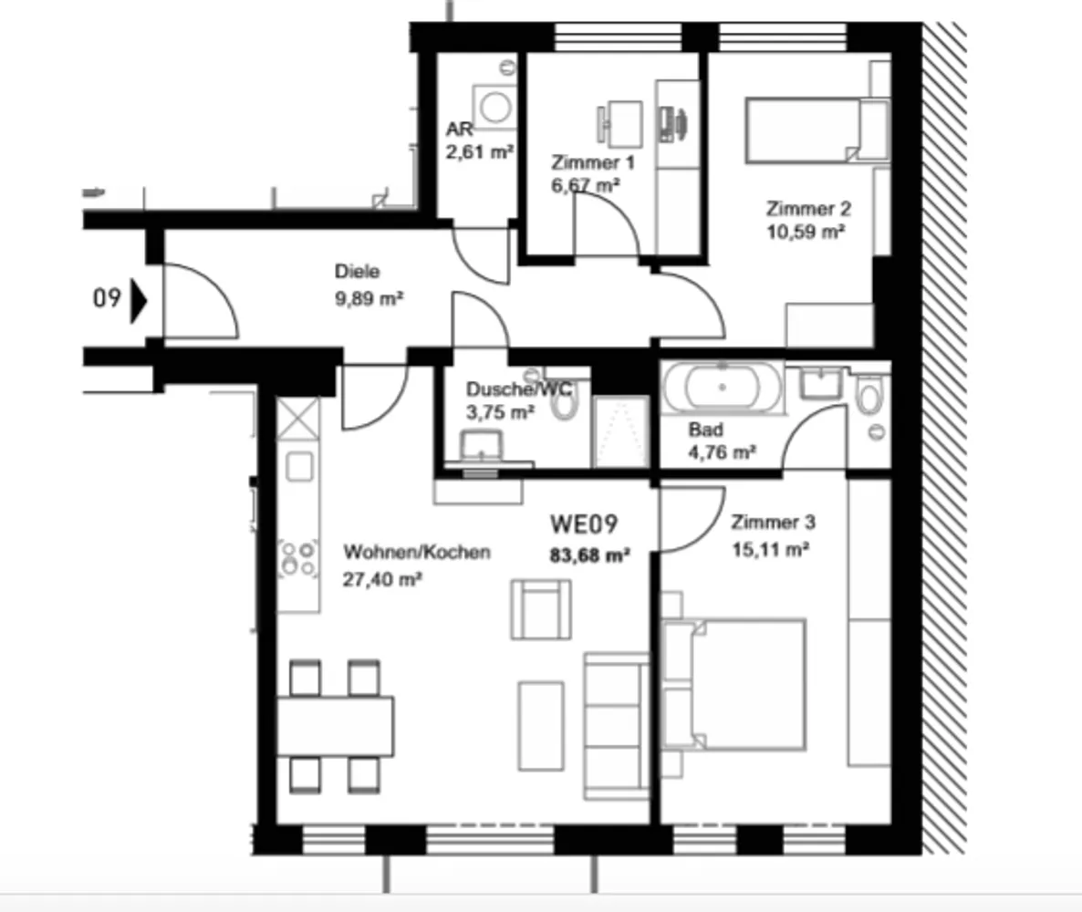 4 Zimmer Wohnung mit 84 m² in Oranienburg – Bild 11