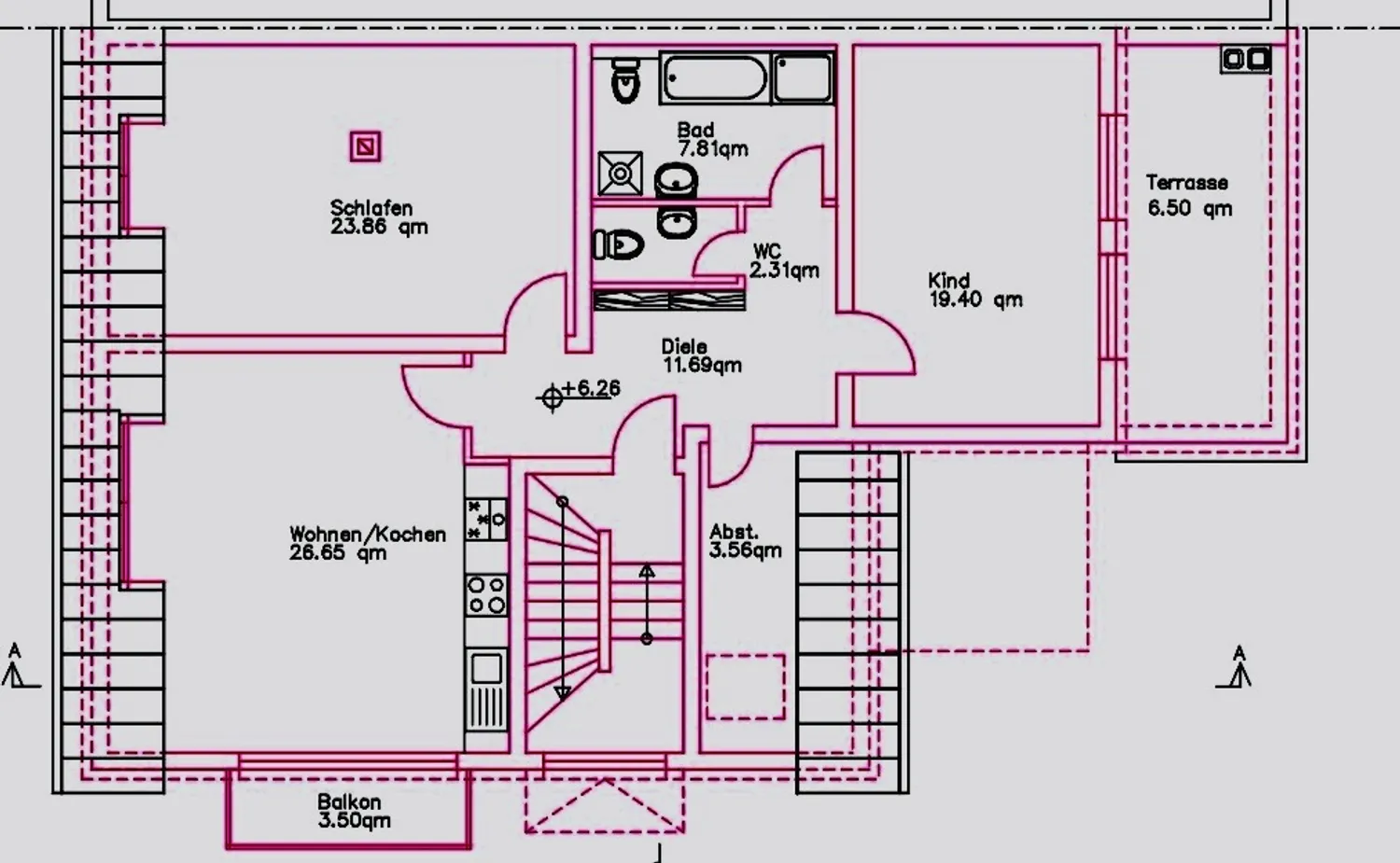 3 room apartment with 101 m² in Frankfurt am Main – Photo 8