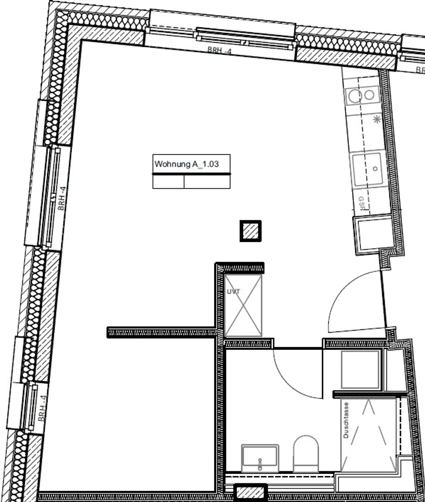 1 room apartment with 37 m² in Oldenburg – Photo 8