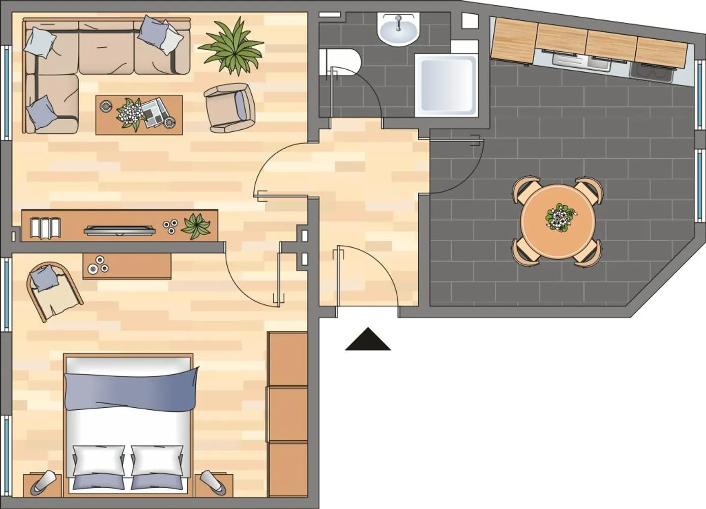2 Zimmer Wohnung mit 49 m² in Dortmund – Bild 2