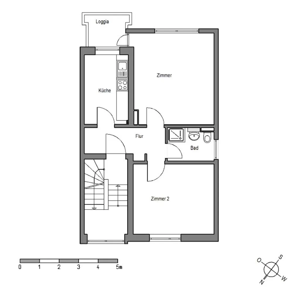 2 Zimmer Wohnung mit 55 m² in Bielefeld – Bild 3