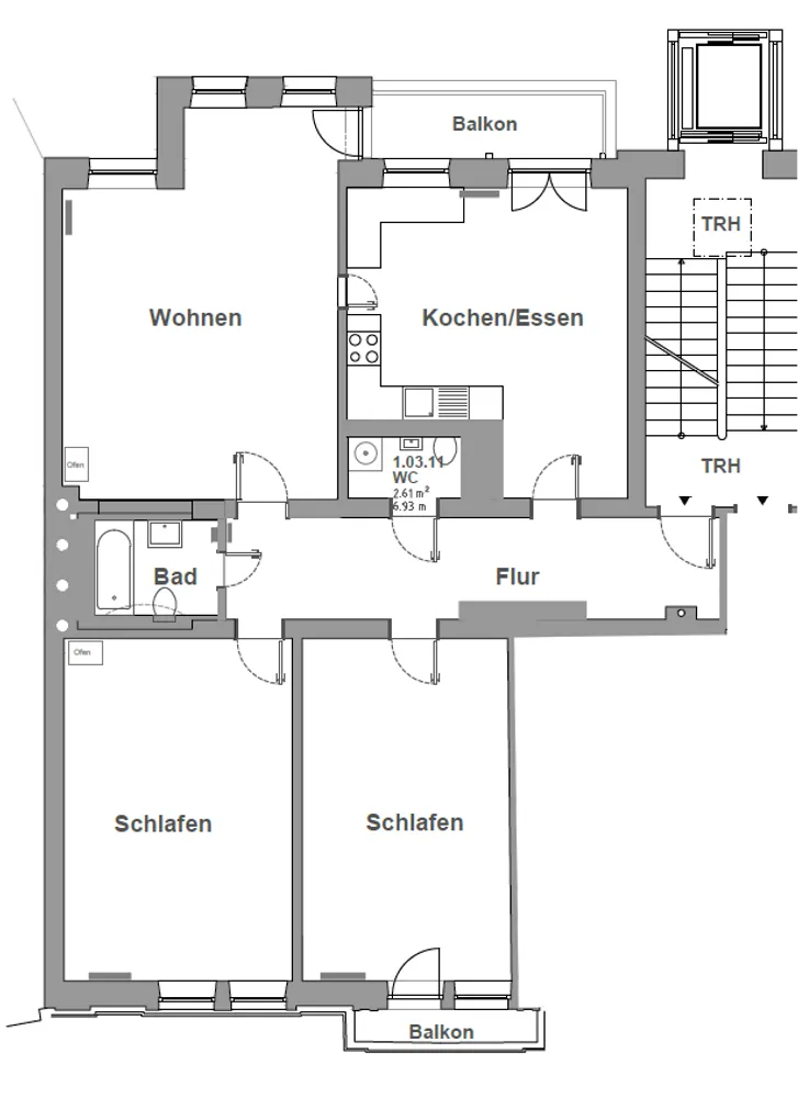 3 Zimmer Wohnung mit 125 m² in Rosenheim – Bild 9