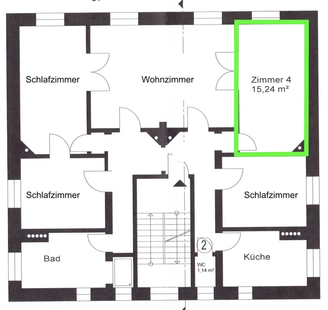 1 room apartment with 15 m² in Frankfurt am Main – Photo 2