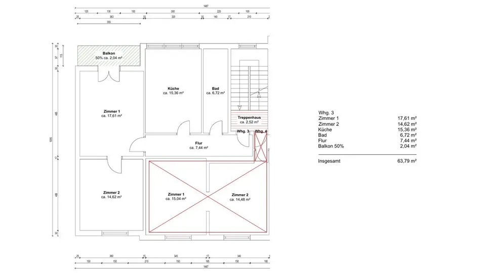 2 Zimmer Wohnung mit 64 m² in Hagen – Bild 6