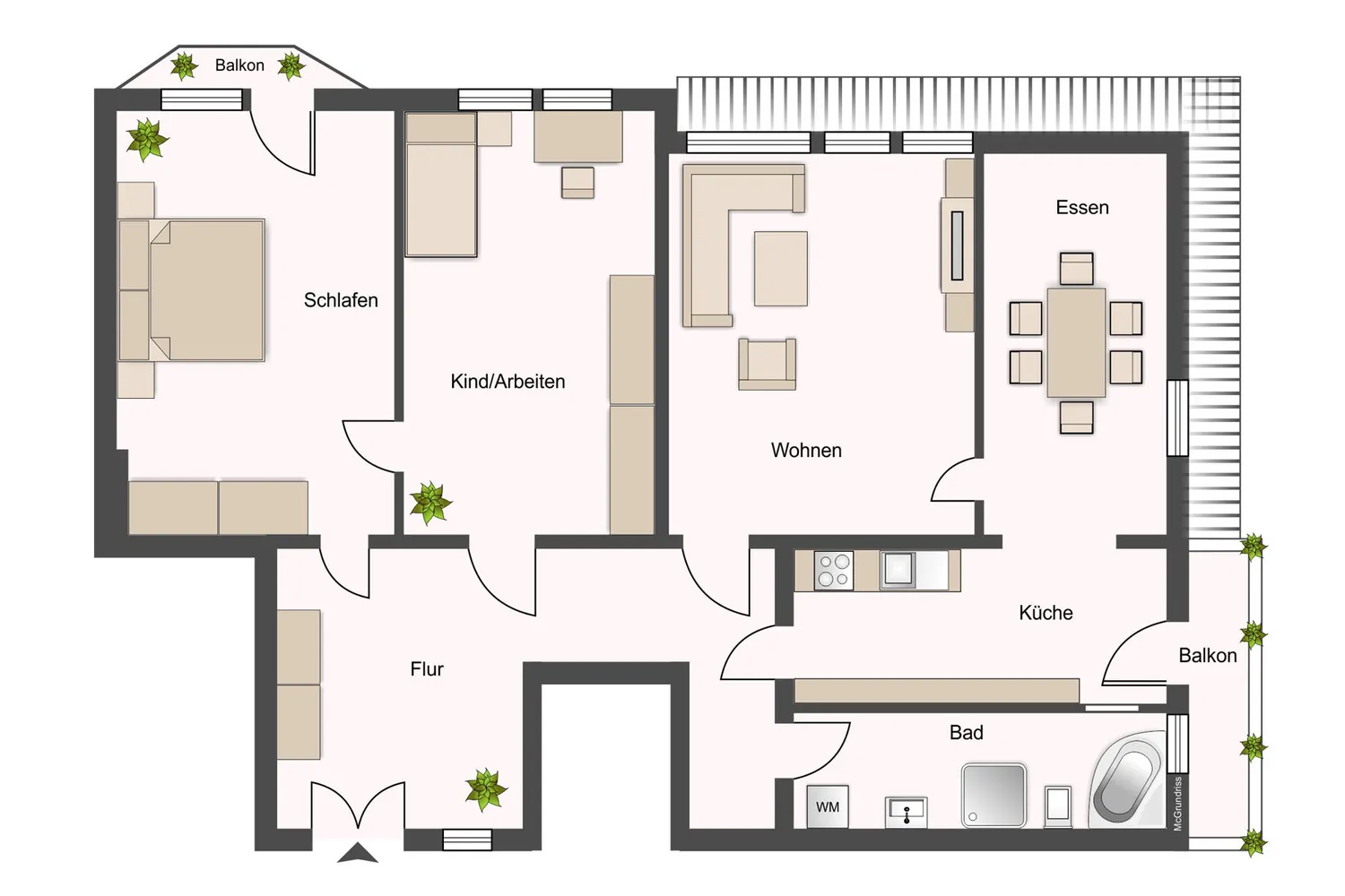 4 Zimmer Wohnung mit 117 m² in Dresden – Bild 2
