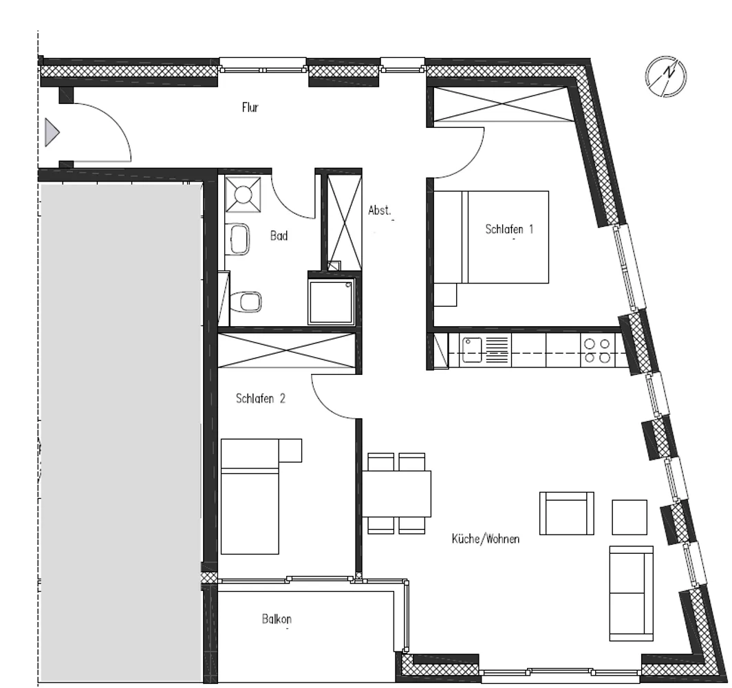 3 room apartment with 67 m² in Oldenburg – Photo 4