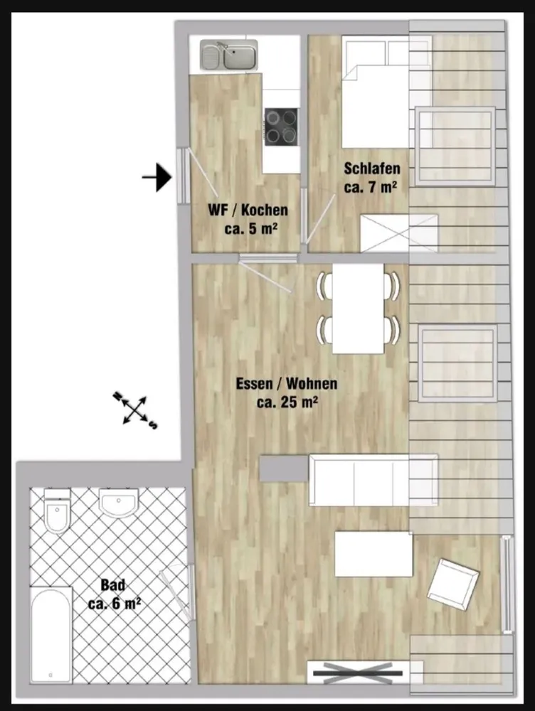 2 Zimmer Wohnung mit 44 m² in Regensburg – Bild 7