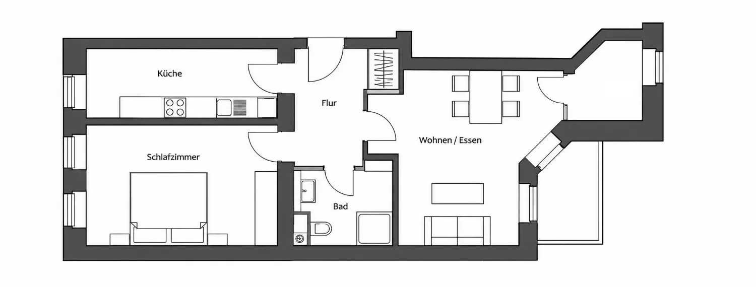 2 Zimmer Wohnung mit 61 m² in Leipzig – Bild 7