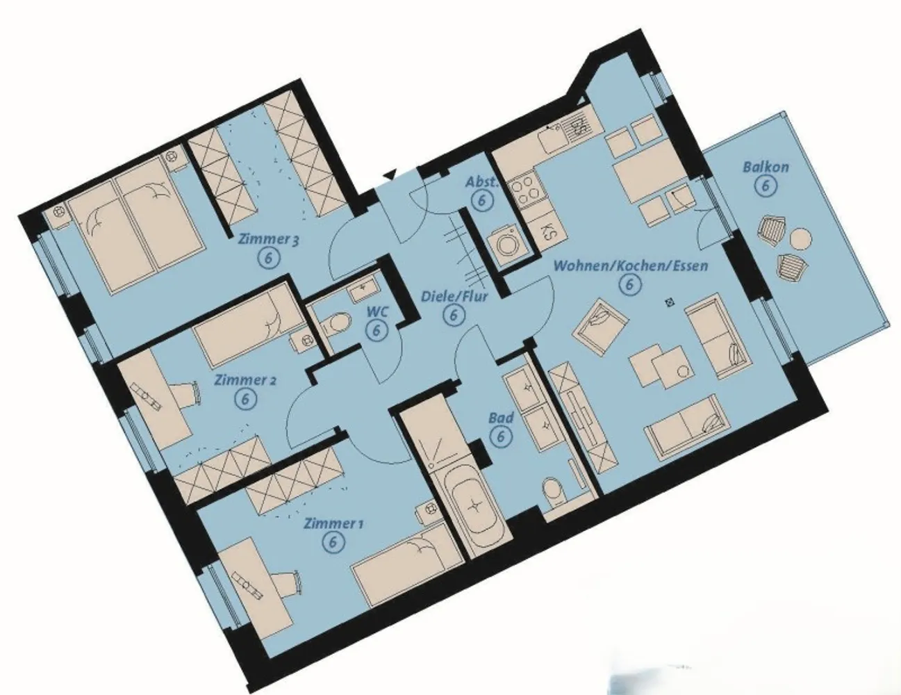 4 Zimmer Wohnung mit 89 m² in Chemnitz – Bild 11