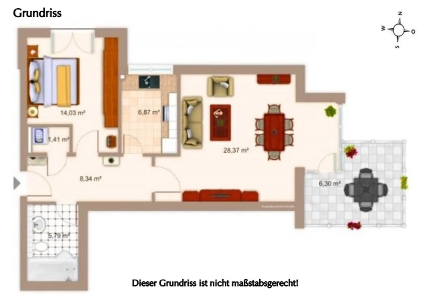 2 Zimmer Wohnung mit 71 m² in Hamburg – Bild 3