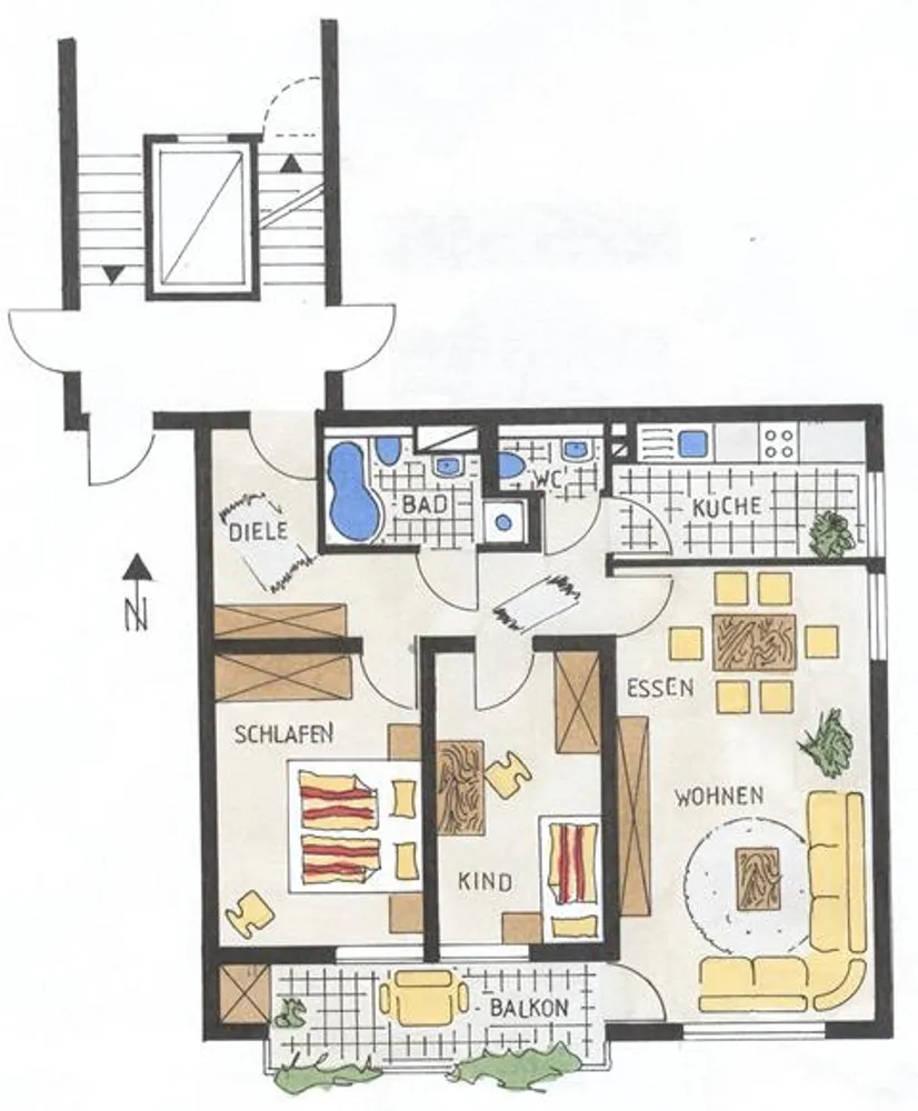 3 Zimmer Wohnung mit 82 m² in Pforzheim – Bild 1