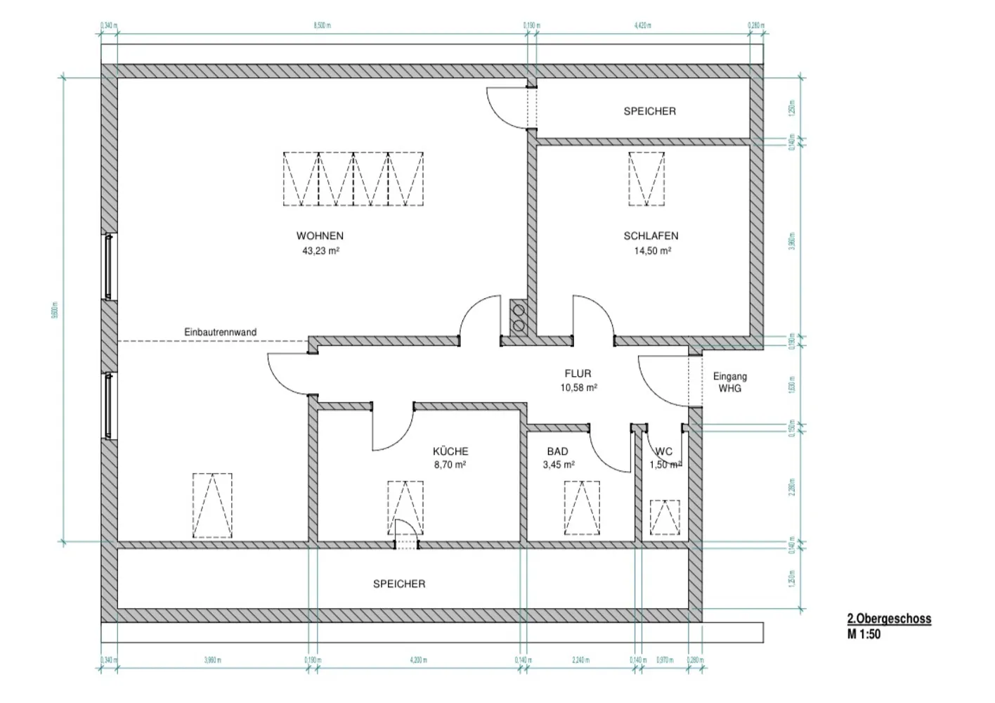 3 room apartment with 82 m² in Rosenheim – Photo 7