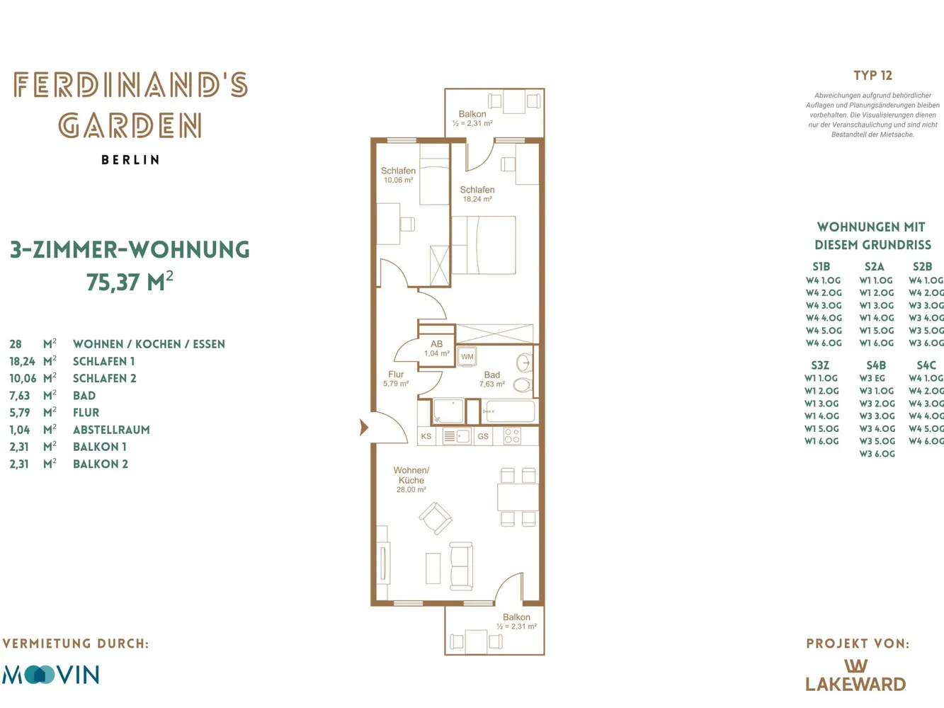 3 Zimmer Wohnung mit 75 m² in Berlin – Bild 11