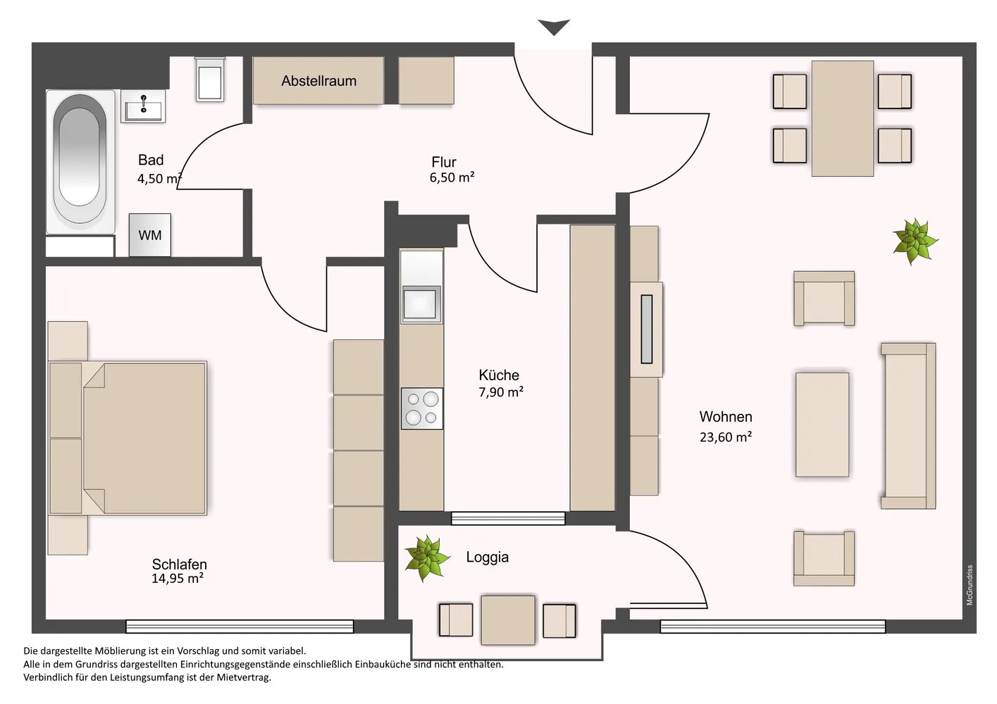 2 Zimmer Wohnung mit 61 m² in Darmstadt – Bild 4